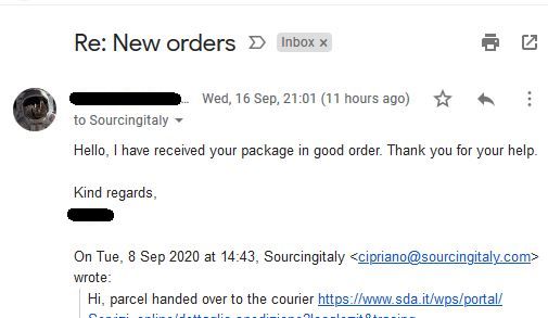 Redirect Mailing Italy 252